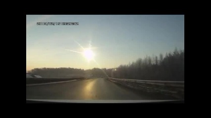 Падащ Метеорит В Русия - Реални Кадри /15.02.2013/