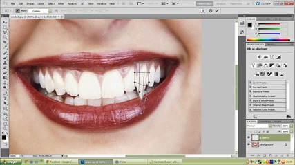Вампирски зъби с Photoshop
