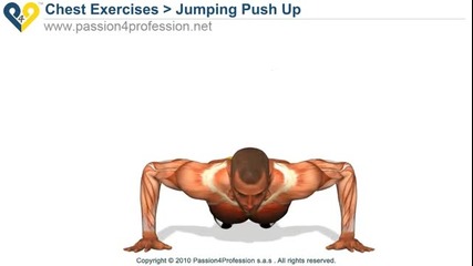 Най - добрите упражнения за гърдите - скачане 