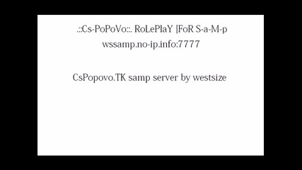 .cs-popovo. Roleplay [for S-a-m-p]