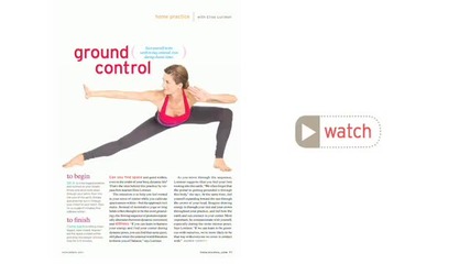 Ground Control Home Practice from Yoga Journal