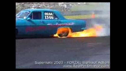 Gaz 24 V8 burnout!!!!