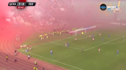 Феновете на ЦСКА избухнаха след гола на Симао
