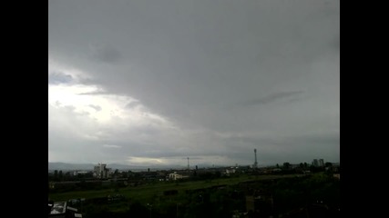 time lapse - буря в София 19.6.2014