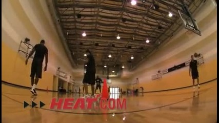 Тренировка на Lebron James в Miami heat. 