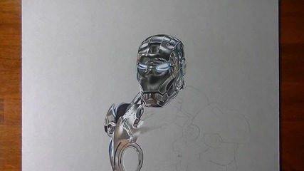 Човек рисува ''железният Човек''