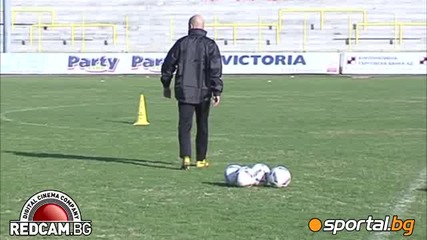Първа тренировка на Ботев Пловдив с Милен Радуканов
