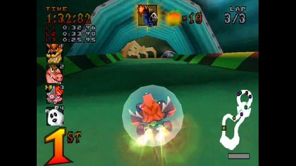 Crash Team Racing - Area N. Sanity Beach - Roos Tubes - Trophy 