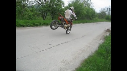 stoppie, exc200 лято 2010