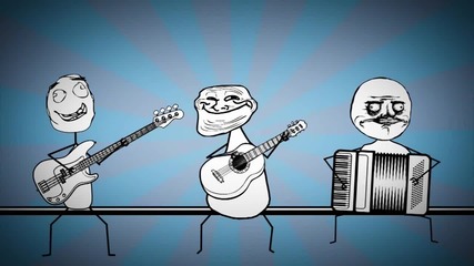 (troll Face, Me Gusta, Normal Guy) Rage Faces Song - Fat and Alone