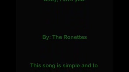 Baby, I Love You! (ronettes)