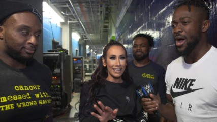 Kofi Kingston & Carmella back the New England Patriots in The Big Game