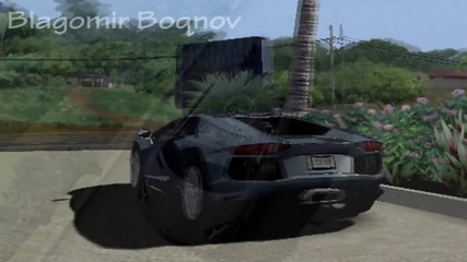 Tdu Silever Lamborghini Aventador