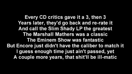 Eminem - Be Careful What You Wish For Lyrics