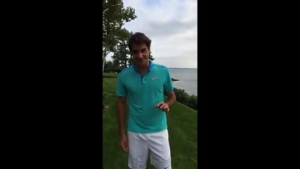 Roger Federer Ice Bucket Challenge (nominates Seve, Marco and Reto)