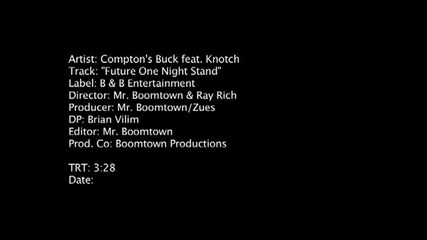 Compton's Buck Feat. Knotch - Future One Nite Stand