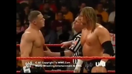 Triple H and John Cena vs Edge [handicap Match]