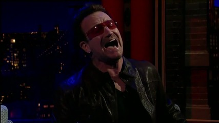 U2 ~ Bono & The Edge- Stuck In a Moment ( live on David Letterman )