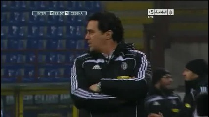 12.01.2011 Интер 2 - 1 Чезена гол на Богдани 