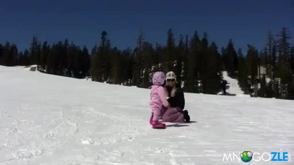 Розово сноубордистче