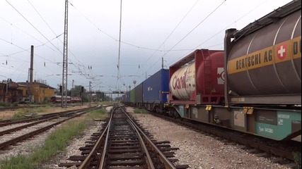 Красивата 46 125.1 с товарен влак през Пловдив