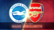 Brighton and Hove Albion vs. Arsenal - Condensed Game