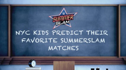 New York City kids offer predictions on their favorite SummerSlam matches