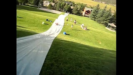 Super Homemade Slip _ Slide in Vail Colorado_