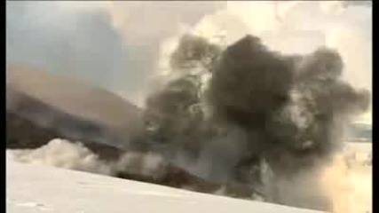 Кадри от вулкана в Исландия.