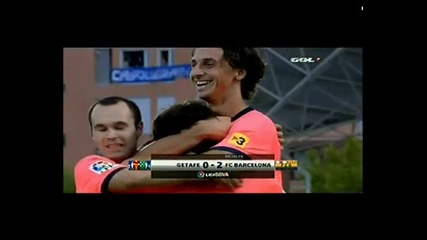 Хетафе 0 - 2 Барса отново Златан с Гол 