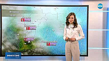 Прогноза за времето (13.03.2018 - обедна емисия)