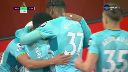 Тио Уолкът направи резултата 0:2 след нова чудесна атака на Саутхемптън