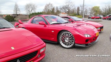пламък от ауспуха на Mazda Rx - 7 H D 