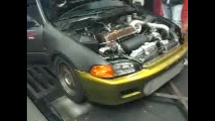 Хонда Сивик Турбо Dyno Test