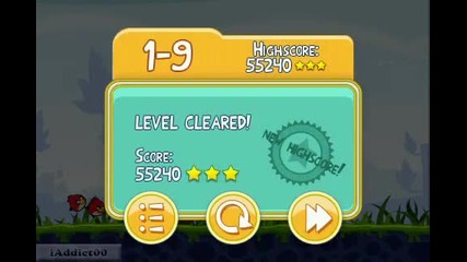 Angry Birds (level 1-9) 3 Stars