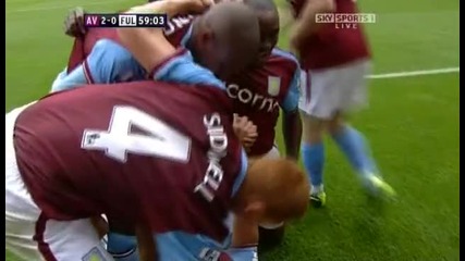 Aston Villa - 2 - 0 Fulham - Agbonlahor 