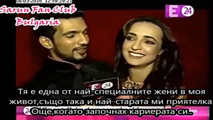 Sanaya Irani and Arjun Biljani's Inteview at Colors Golden Patel Awards 2016
