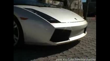 White Lamborghini Gallardo