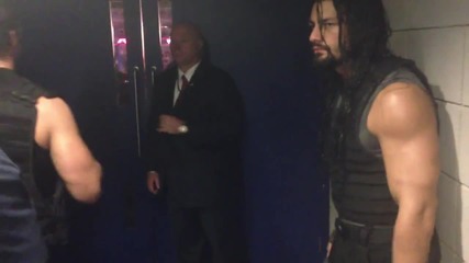 The Shield Backstage on Raw ( O2 Arena London ) Raw - 19 05 14