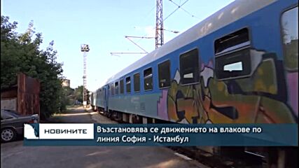 Възстановява се движението на влакове по линия София - Истанбул