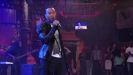 John Legend - Who Did That To You ( Live on Letterman )