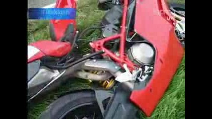 Ducati Катастрофира С 140км/ч!