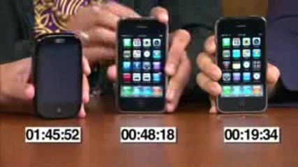 Speed Test Apple iphone 3g S vs iphone 3g vs Palm Pre