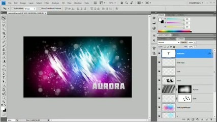 Photoshop Cs4 Aurura Effect
