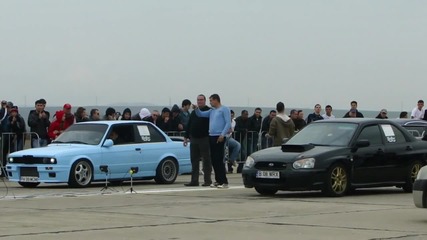 Bmw M3 E30 Turbo Vs aru Sti Drag 