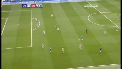Челси - Стоук Сити Калу Гол 1 - 0!! Дрогба перфектен финт и асистенция!!трябва да се види!!!! 