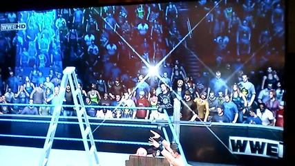 Wwe Smackdown vs Raw 2011 The Miz Falls Through 2 Tables !!cool!! 
