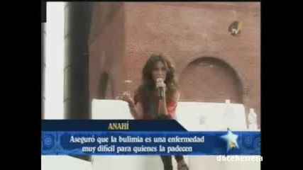 Anahi habla de la experiencia que vivi con la Anorexia