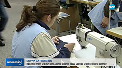 Президентът и изпълнителната власт с общи идеи за икономически растеж