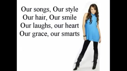 Hannah Montana - Lets Get Crazy - Lyrics On Screen 